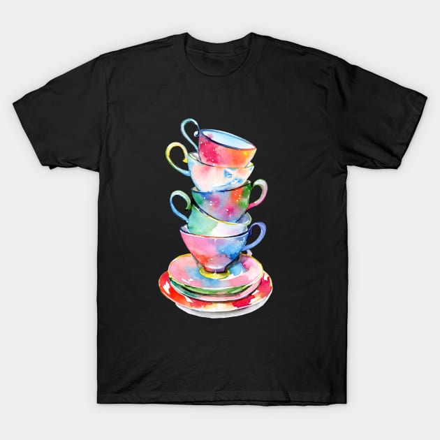 Cosmic tea party T-Shirt by mistakeann